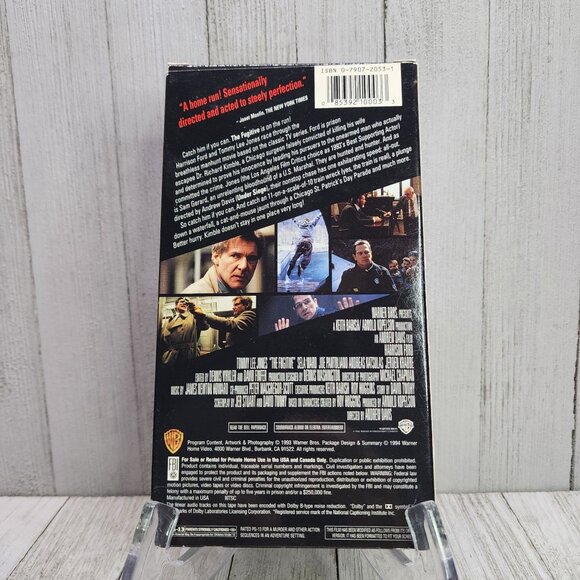 Harrison Ford Is The Fugitive VHS Tape 1993 - Tommy Lee Jones - Picture 3 of 4
